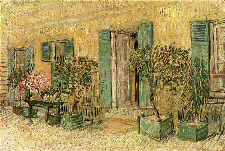 Exterior Of A Restaurant At Asnieres Van Gogh Oil Painting